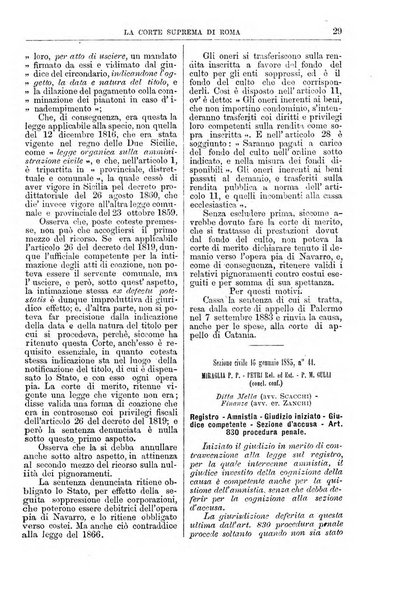 La Corte suprema di Roma raccolta periodica delle sentenze della Corte di cassazione di Roma