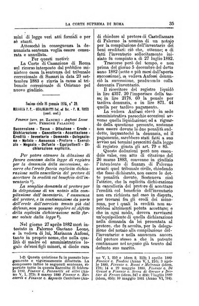 La Corte suprema di Roma raccolta periodica delle sentenze della Corte di cassazione di Roma