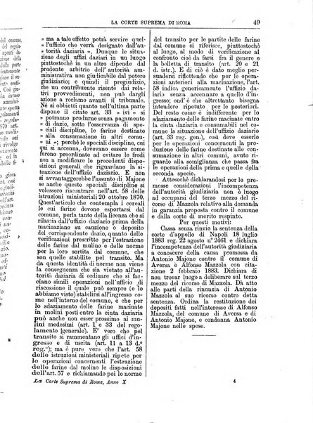 La Corte suprema di Roma raccolta periodica delle sentenze della Corte di cassazione di Roma