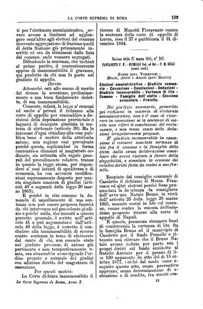 La Corte suprema di Roma raccolta periodica delle sentenze della Corte di cassazione di Roma