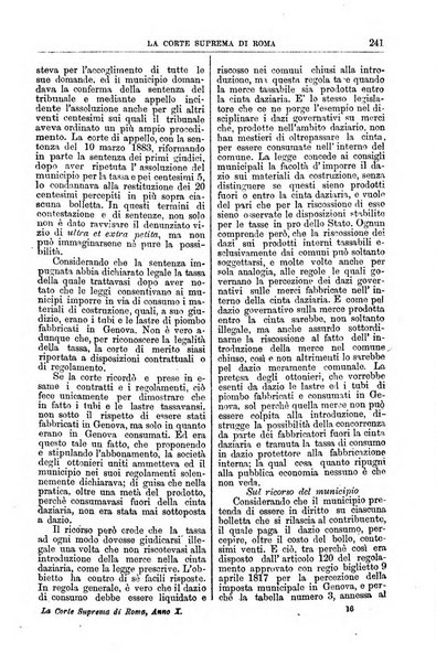 La Corte suprema di Roma raccolta periodica delle sentenze della Corte di cassazione di Roma