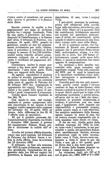 La Corte suprema di Roma raccolta periodica delle sentenze della Corte di cassazione di Roma