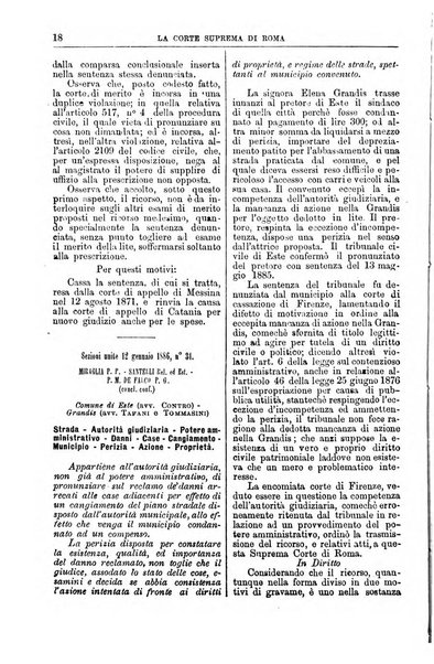 La Corte suprema di Roma raccolta periodica delle sentenze della Corte di cassazione di Roma