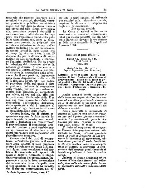 La Corte suprema di Roma raccolta periodica delle sentenze della Corte di cassazione di Roma