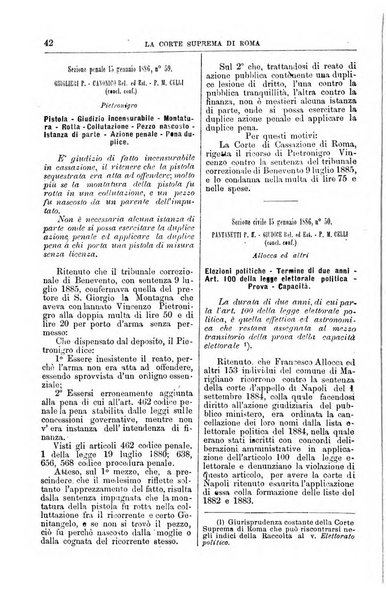 La Corte suprema di Roma raccolta periodica delle sentenze della Corte di cassazione di Roma