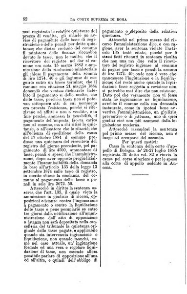 La Corte suprema di Roma raccolta periodica delle sentenze della Corte di cassazione di Roma