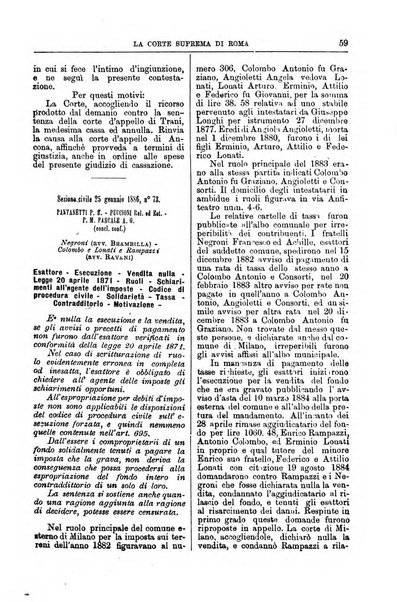 La Corte suprema di Roma raccolta periodica delle sentenze della Corte di cassazione di Roma