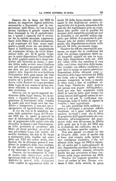 La Corte suprema di Roma raccolta periodica delle sentenze della Corte di cassazione di Roma