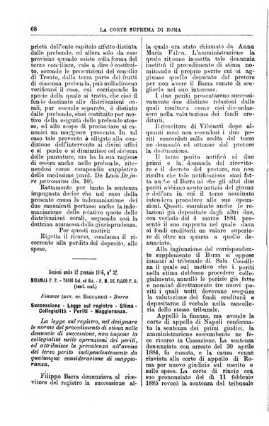 La Corte suprema di Roma raccolta periodica delle sentenze della Corte di cassazione di Roma