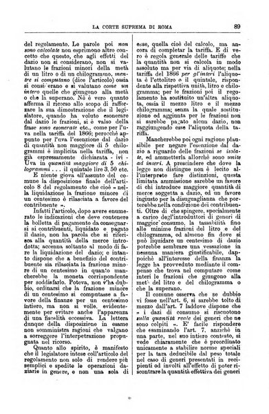 La Corte suprema di Roma raccolta periodica delle sentenze della Corte di cassazione di Roma