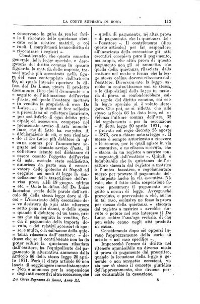 La Corte suprema di Roma raccolta periodica delle sentenze della Corte di cassazione di Roma