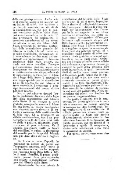 La Corte suprema di Roma raccolta periodica delle sentenze della Corte di cassazione di Roma