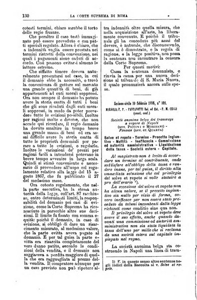 La Corte suprema di Roma raccolta periodica delle sentenze della Corte di cassazione di Roma