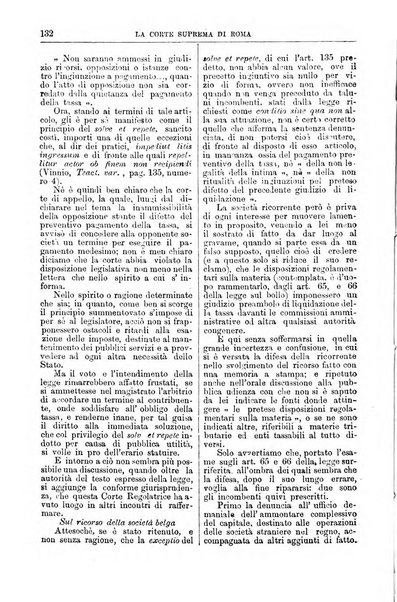 La Corte suprema di Roma raccolta periodica delle sentenze della Corte di cassazione di Roma