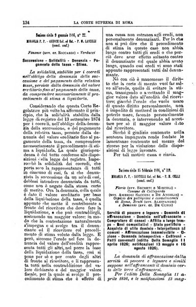 La Corte suprema di Roma raccolta periodica delle sentenze della Corte di cassazione di Roma