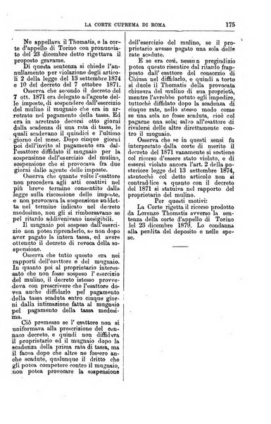 La Corte suprema di Roma raccolta periodica delle sentenze della Corte di cassazione di Roma