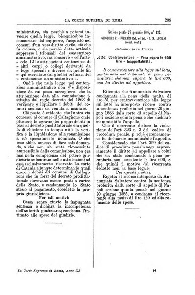 La Corte suprema di Roma raccolta periodica delle sentenze della Corte di cassazione di Roma