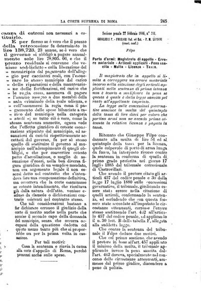 La Corte suprema di Roma raccolta periodica delle sentenze della Corte di cassazione di Roma