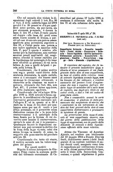 La Corte suprema di Roma raccolta periodica delle sentenze della Corte di cassazione di Roma