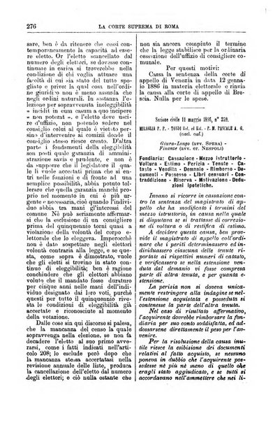 La Corte suprema di Roma raccolta periodica delle sentenze della Corte di cassazione di Roma