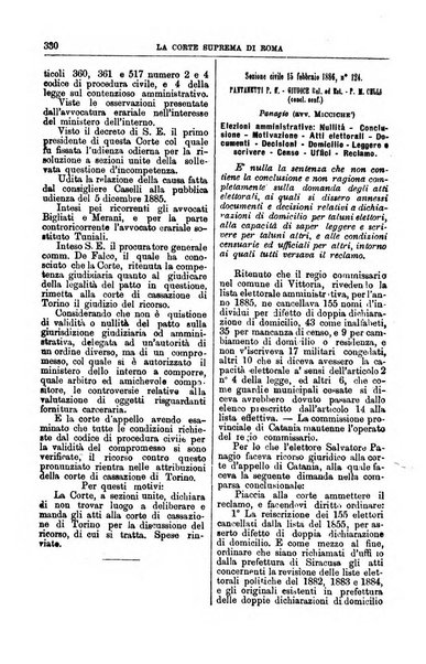 La Corte suprema di Roma raccolta periodica delle sentenze della Corte di cassazione di Roma