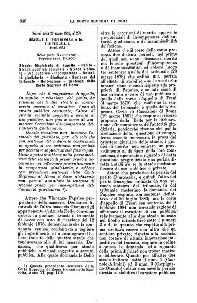 La Corte suprema di Roma raccolta periodica delle sentenze della Corte di cassazione di Roma