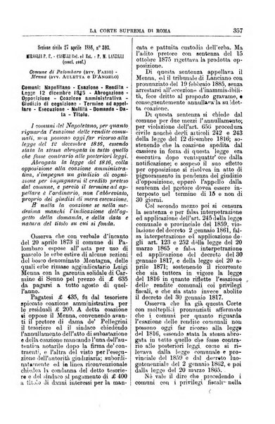 La Corte suprema di Roma raccolta periodica delle sentenze della Corte di cassazione di Roma