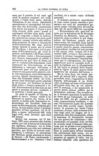 La Corte suprema di Roma raccolta periodica delle sentenze della Corte di cassazione di Roma