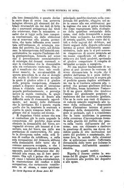 La Corte suprema di Roma raccolta periodica delle sentenze della Corte di cassazione di Roma