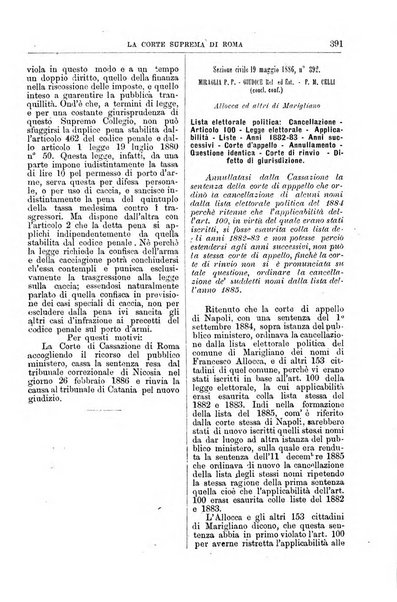 La Corte suprema di Roma raccolta periodica delle sentenze della Corte di cassazione di Roma