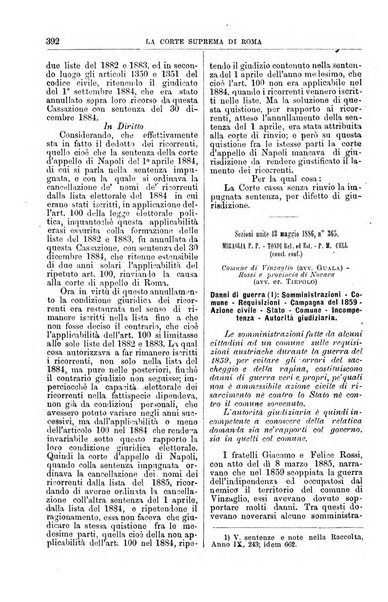 La Corte suprema di Roma raccolta periodica delle sentenze della Corte di cassazione di Roma