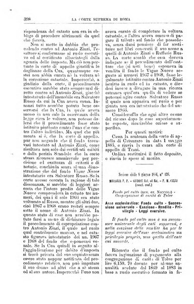 La Corte suprema di Roma raccolta periodica delle sentenze della Corte di cassazione di Roma