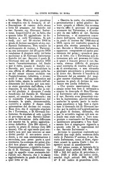 La Corte suprema di Roma raccolta periodica delle sentenze della Corte di cassazione di Roma