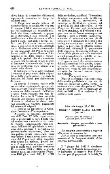 La Corte suprema di Roma raccolta periodica delle sentenze della Corte di cassazione di Roma