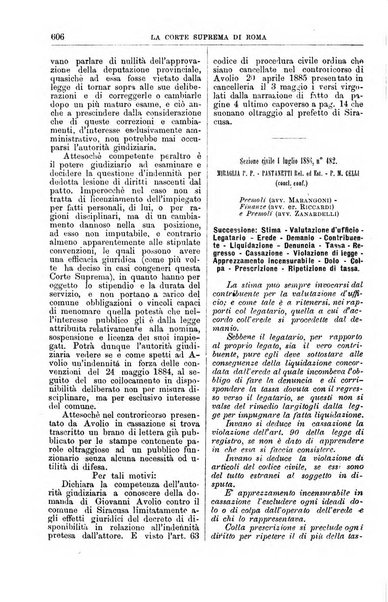 La Corte suprema di Roma raccolta periodica delle sentenze della Corte di cassazione di Roma