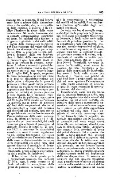 La Corte suprema di Roma raccolta periodica delle sentenze della Corte di cassazione di Roma