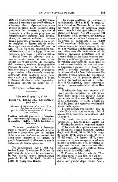 La Corte suprema di Roma raccolta periodica delle sentenze della Corte di cassazione di Roma