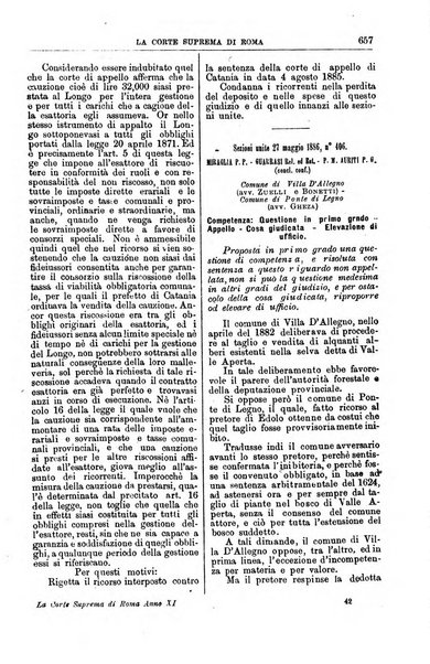 La Corte suprema di Roma raccolta periodica delle sentenze della Corte di cassazione di Roma