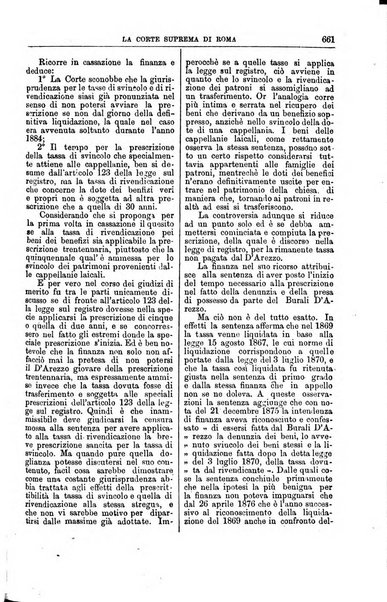 La Corte suprema di Roma raccolta periodica delle sentenze della Corte di cassazione di Roma