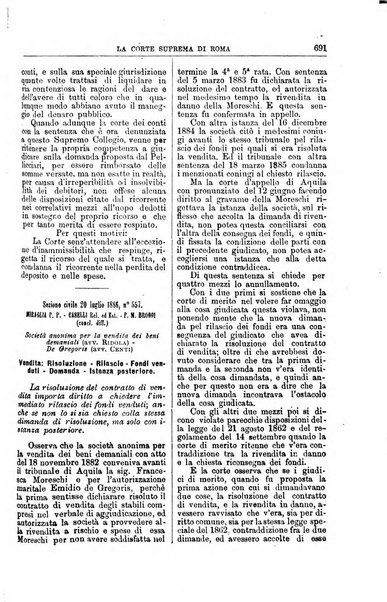 La Corte suprema di Roma raccolta periodica delle sentenze della Corte di cassazione di Roma