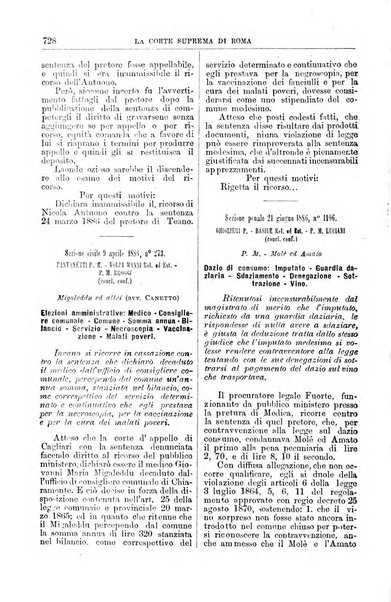 La Corte suprema di Roma raccolta periodica delle sentenze della Corte di cassazione di Roma