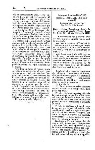 La Corte suprema di Roma raccolta periodica delle sentenze della Corte di cassazione di Roma