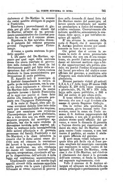 La Corte suprema di Roma raccolta periodica delle sentenze della Corte di cassazione di Roma