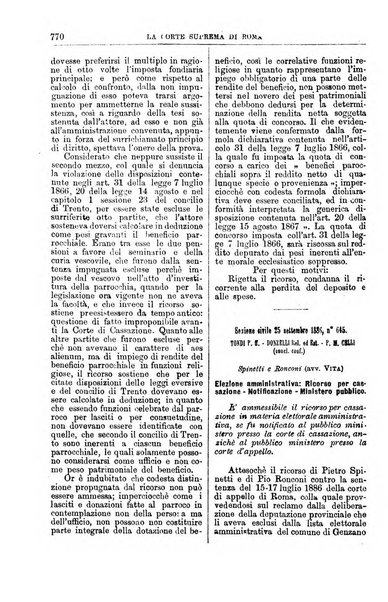 La Corte suprema di Roma raccolta periodica delle sentenze della Corte di cassazione di Roma