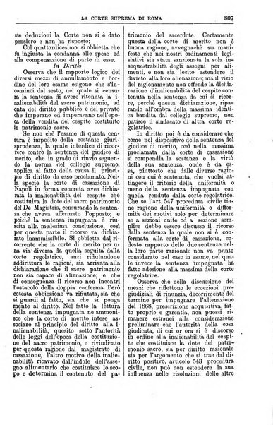 La Corte suprema di Roma raccolta periodica delle sentenze della Corte di cassazione di Roma