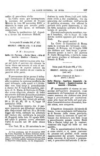 La Corte suprema di Roma raccolta periodica delle sentenze della Corte di cassazione di Roma