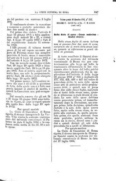 La Corte suprema di Roma raccolta periodica delle sentenze della Corte di cassazione di Roma