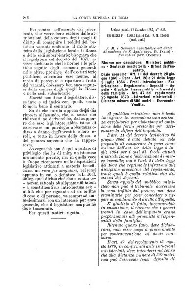 La Corte suprema di Roma raccolta periodica delle sentenze della Corte di cassazione di Roma