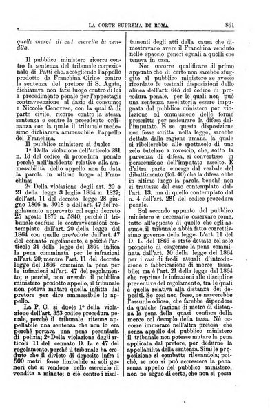 La Corte suprema di Roma raccolta periodica delle sentenze della Corte di cassazione di Roma