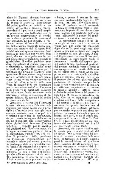 La Corte suprema di Roma raccolta periodica delle sentenze della Corte di cassazione di Roma